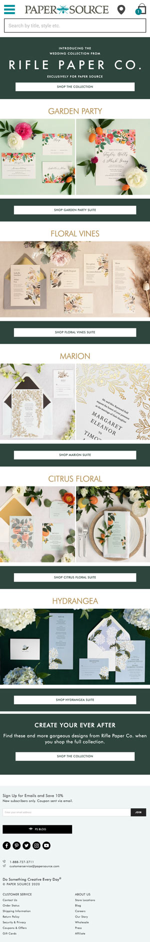 Rifle Paper Co phone view